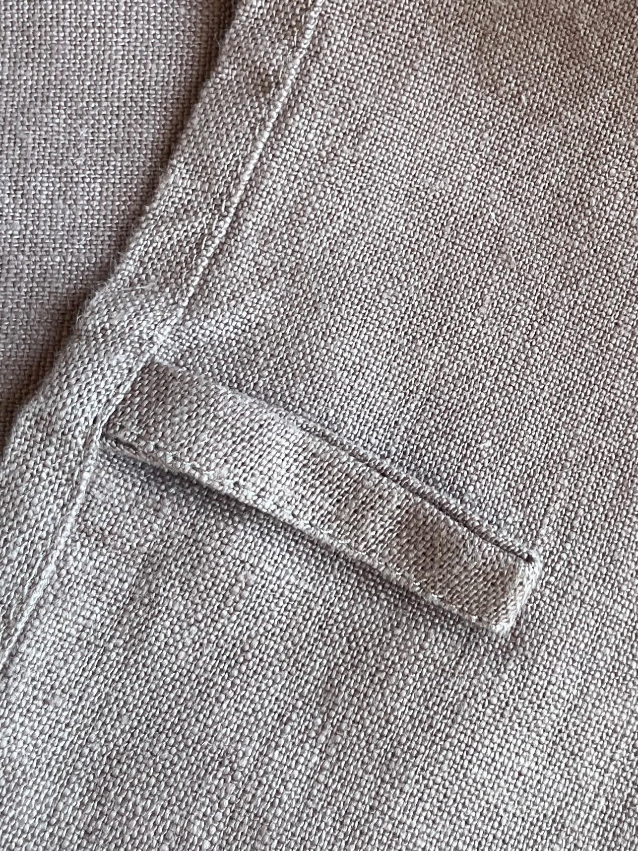 Leinen-Geschirrtuch „Pilze“ Farbe Brombeere, Siebdruck, nachhaltiges, vorgewaschenes Leinen von Hand bedruckt, Küchenhandtuch Herbst-Motiv