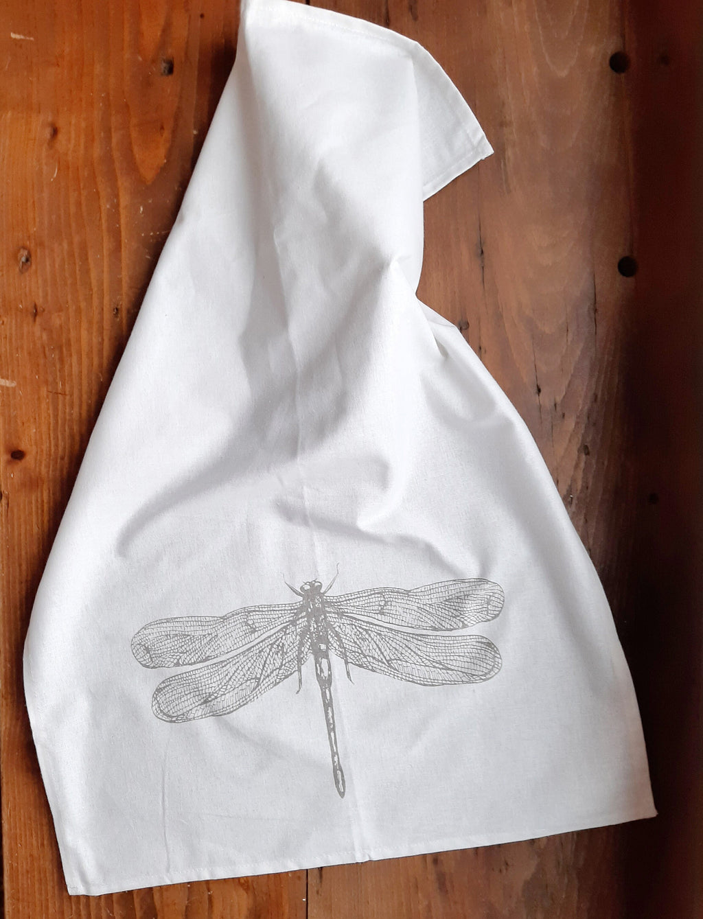 Baumwoll-Tragetasche mit Libelle | Handbedruckter Jutebeutel | Nachhaltige Einkaufstasche | Geschenk für Naturliebhaber | Siebdruck Unikat