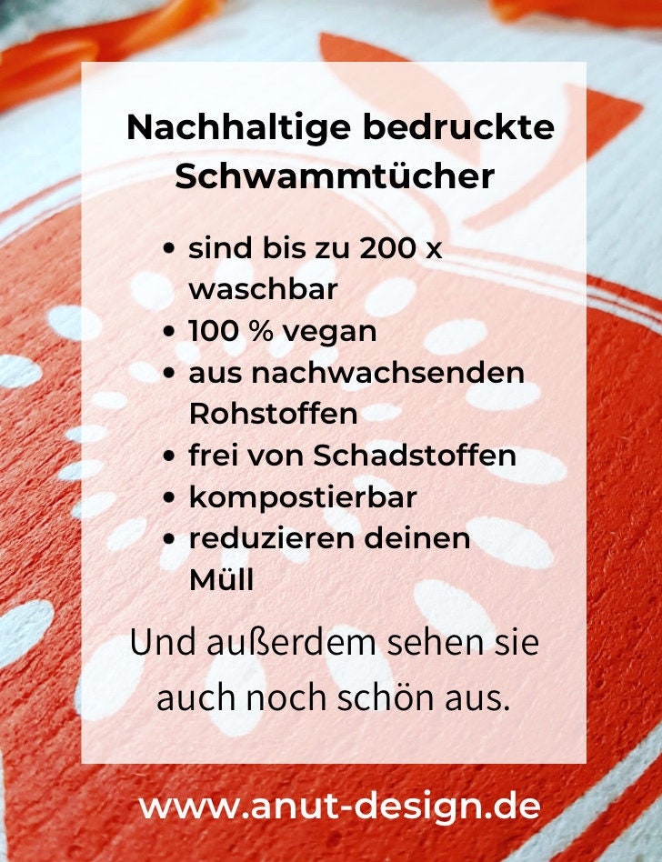 2er Set waschbare Schwammtücher "Schweinchen", Siebdruck, Spültuch vegan, Spülschwamm nachhaltig, skandinavische Küchenidee, Weihnachtsdeko